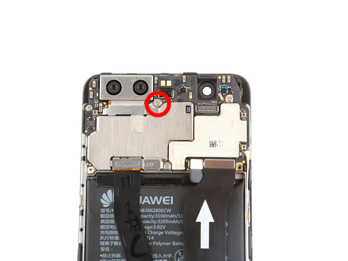 Remove the rear camera
