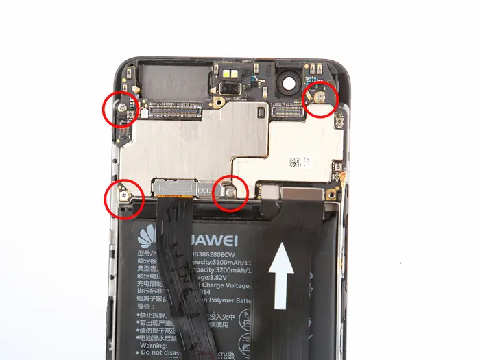 Remove the motherboard