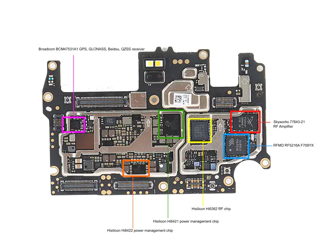 Huawei Honor 9 motherboard