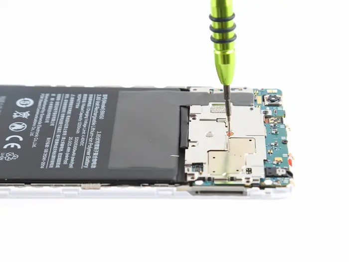 Remove all the screws securing the metal plate