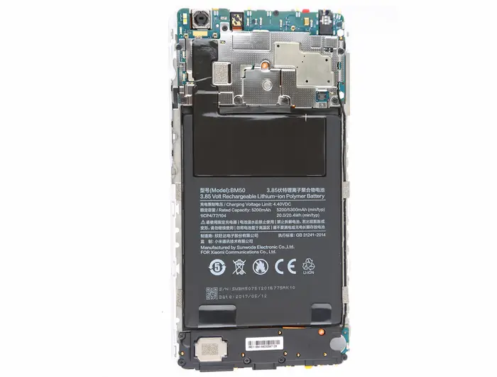 Xiaomi Mi Max 2 Internal Structure