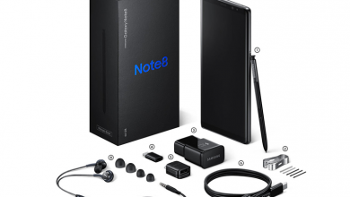 Samsung Note 8 packing box