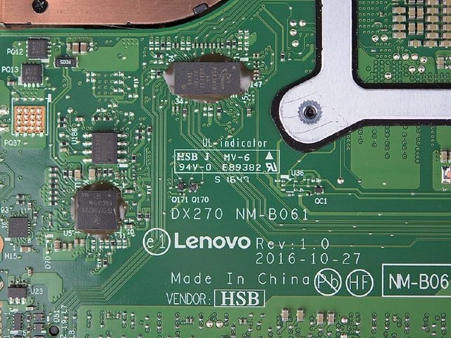 Lenovo ThinkPad X270 chips
