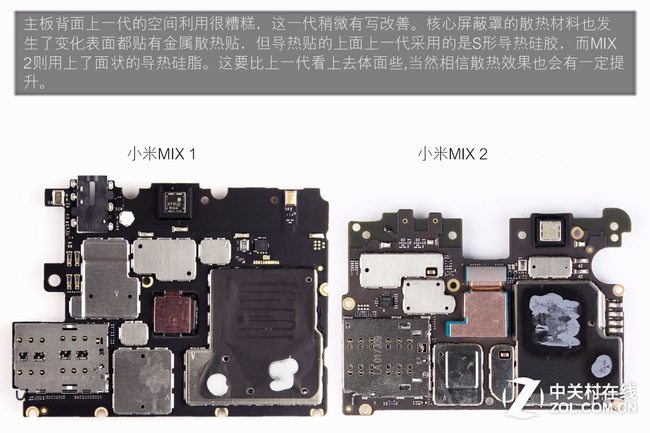 Xiaomi Mi MIX 2 heat dissipation