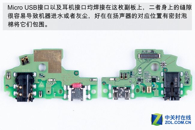 earphone port, USB port