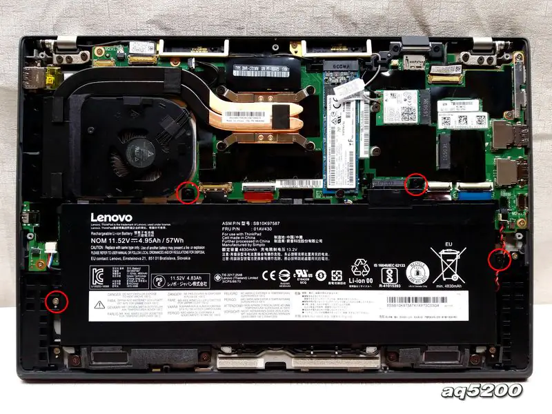 Lenovo ThinkPad X1 Carbon 5th Gen Disassembly and RAM, SSD Upgrade