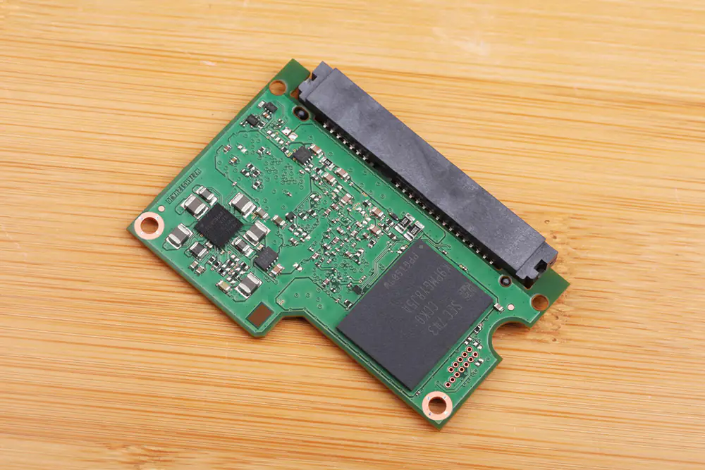 The back of the PCB