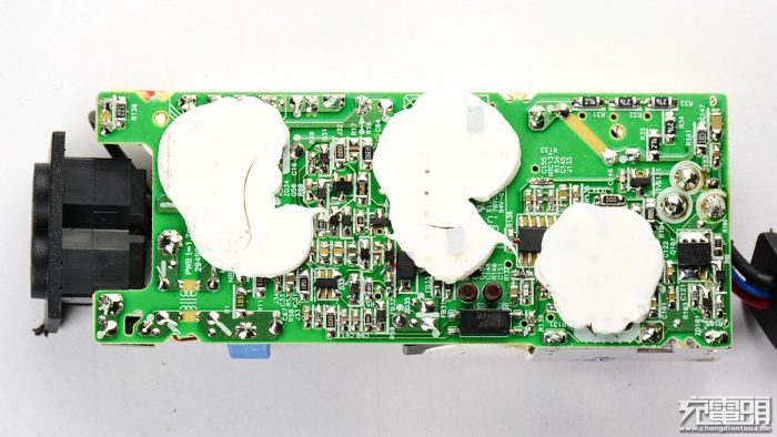 components on the PCB chip