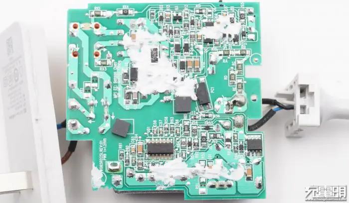 The back of the circuit board