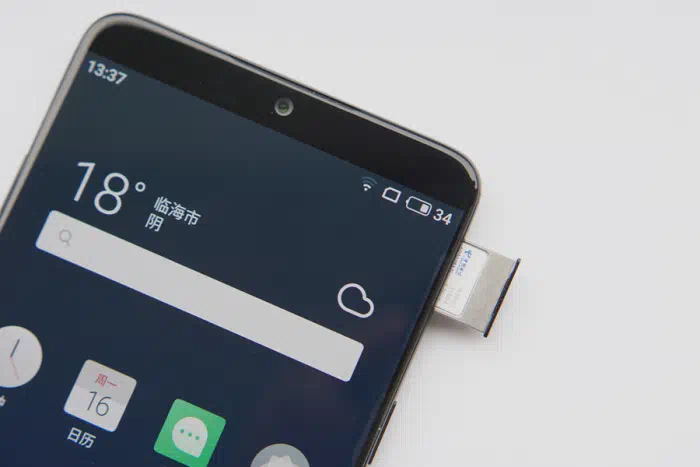 Remove the SIM card tray