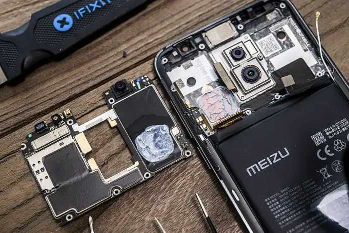 Remove the motherboard