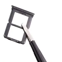 Remove the SIM card tray