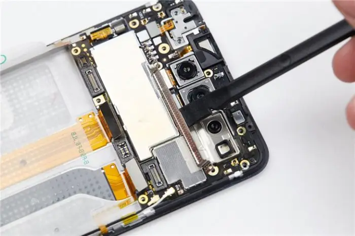 Disconnect the camera cables