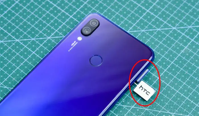 Remove the SIM card tray