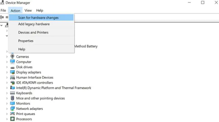 Scan hardware change