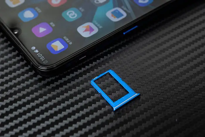Remove the SIM card tray