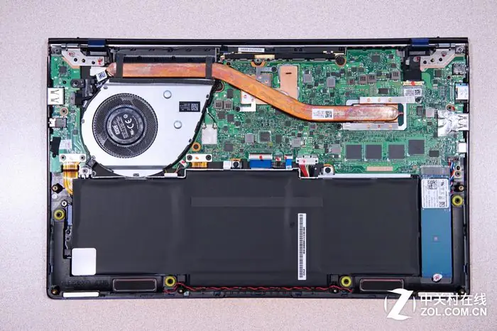 Asus ZenBook 14 UX433FA internal layout