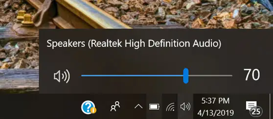 Sound audible
