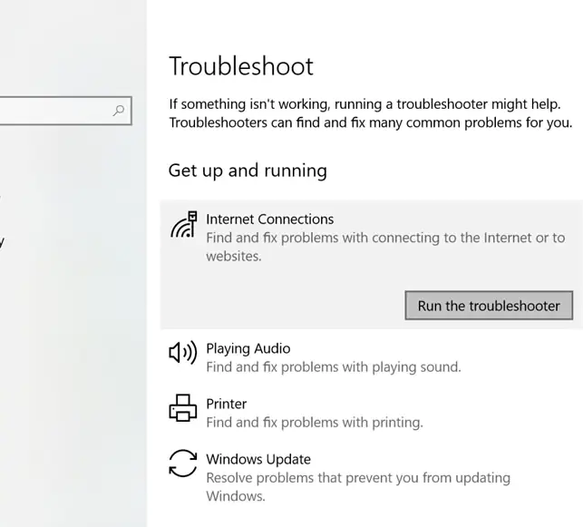 Troubleshooter