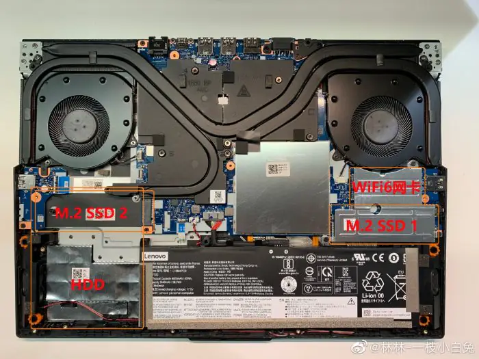 Lenovo Legion 5 internal picture