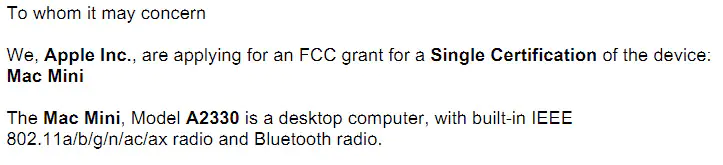 Apple Mac Mini certification