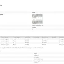 Samsung Galaxy Z Flip 5G Bluetooth SIG certification