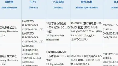 Samsung Galaxy Note 20 and Galaxy Z Flip 5G 3C Certification