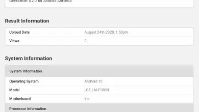 LGE LM-F100 Geekbench