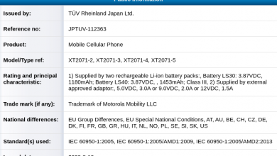 Motorola Razr 5G TUV Rheinland Certification