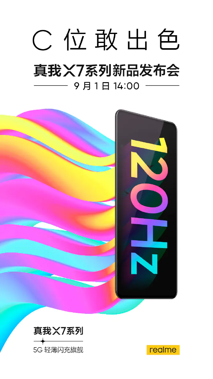Realme X7 series poster