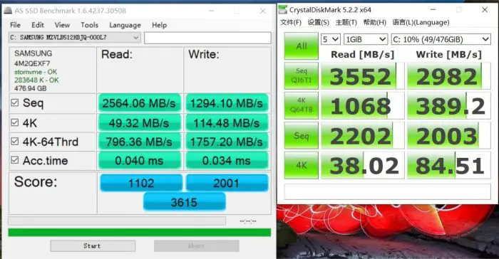 ThinkPad X13 SSD test