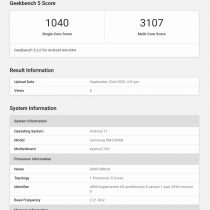 Galaxy S21+ Geekbench