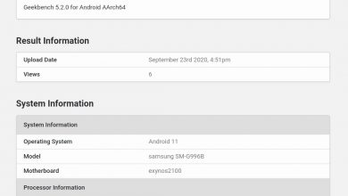 Galaxy S21+ Geekbench