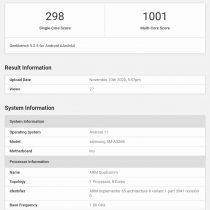Galaxy A52 5G runs Geekbench