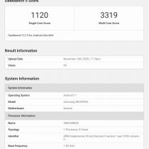 Galaxy S21+ Geekbench