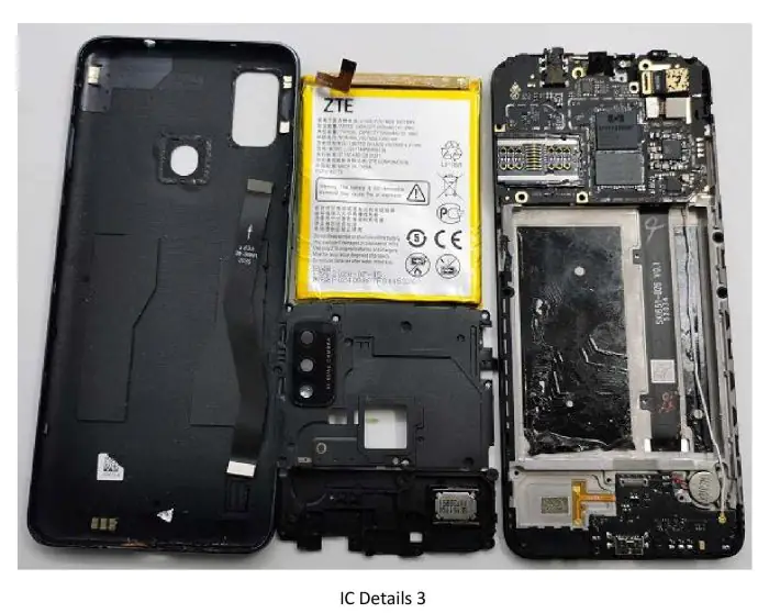 ZTE Blade A51 internal photo