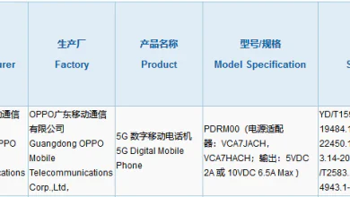 OPPO PDRM00 3C certification
