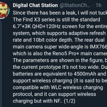 Oppo Find X3 specifications