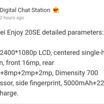 Huawei Enjoy 20 SE specs