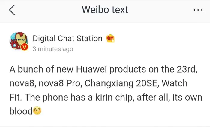 Huawei's new product launch event