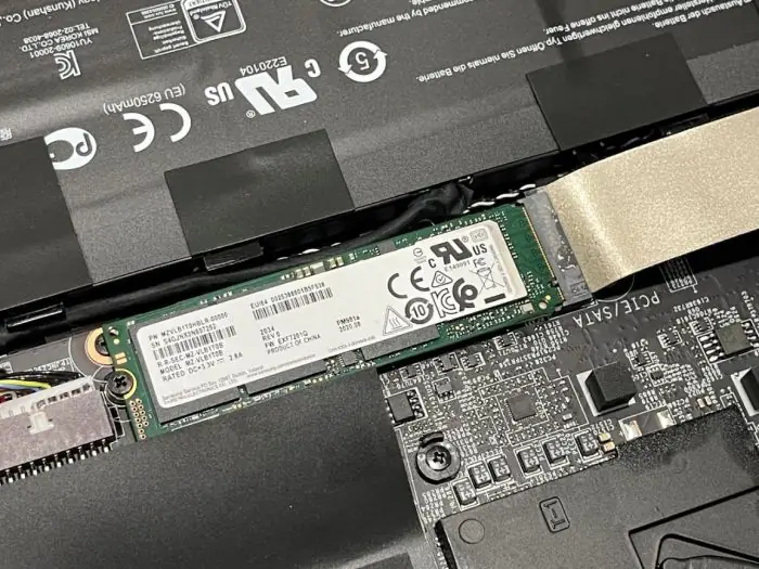 MSI GS66 M.2 SSD