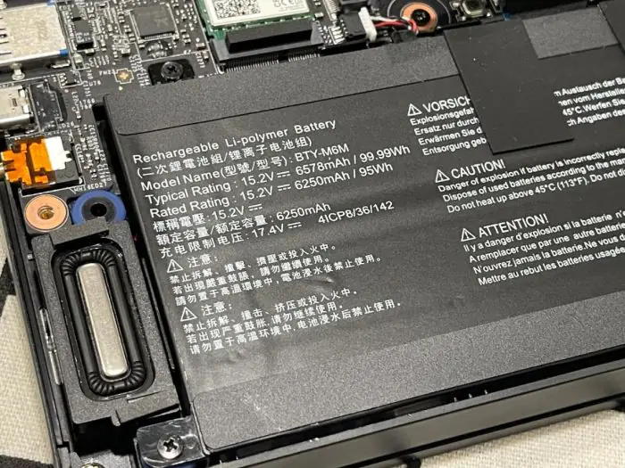 MSI GS66 battery