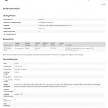 Reno5 4G Bluetooth SIG certification