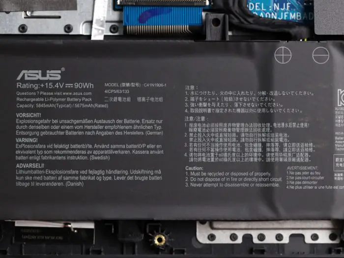 Asus TUF Gaming A15 FA506QR battery