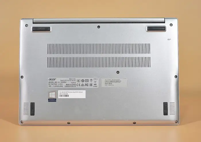 Remove the bottom cover of the Acer Swift 3 SF314-42