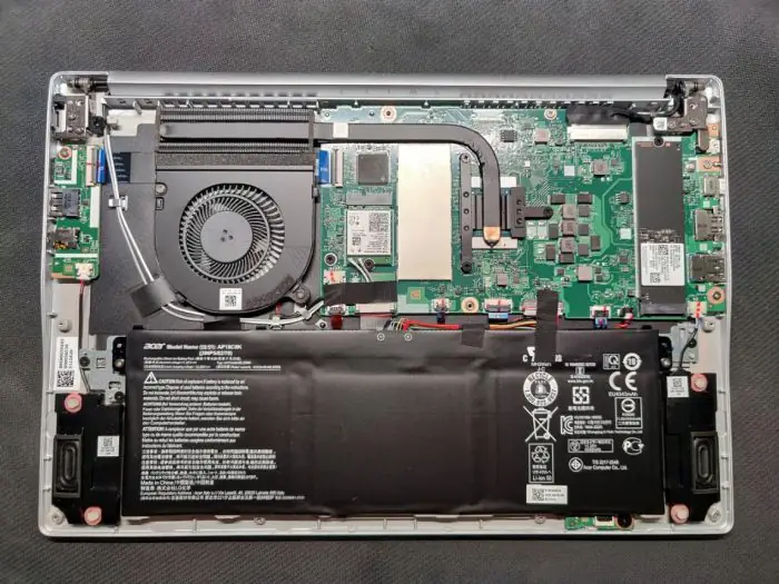 Acer Swift 3 SF314-42 internal structure