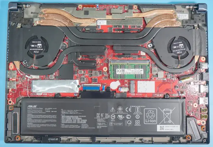 Asus ROG Zephyrus M15 GU502 internal picture
