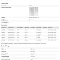 Galaxy A02 Bluetooth SIG certification