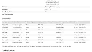 Galaxy A02 Bluetooth SIG certification