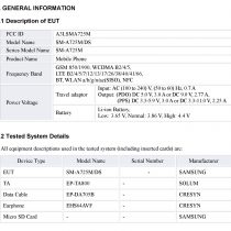 Galaxy A72 FCC Certification (2)